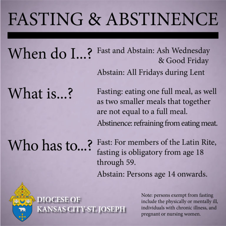 Lenten Fast Abstinence Diocese Of Kansas City St Joseph